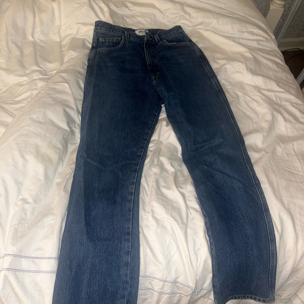 AGOLDE BLUE FLARE JEANS